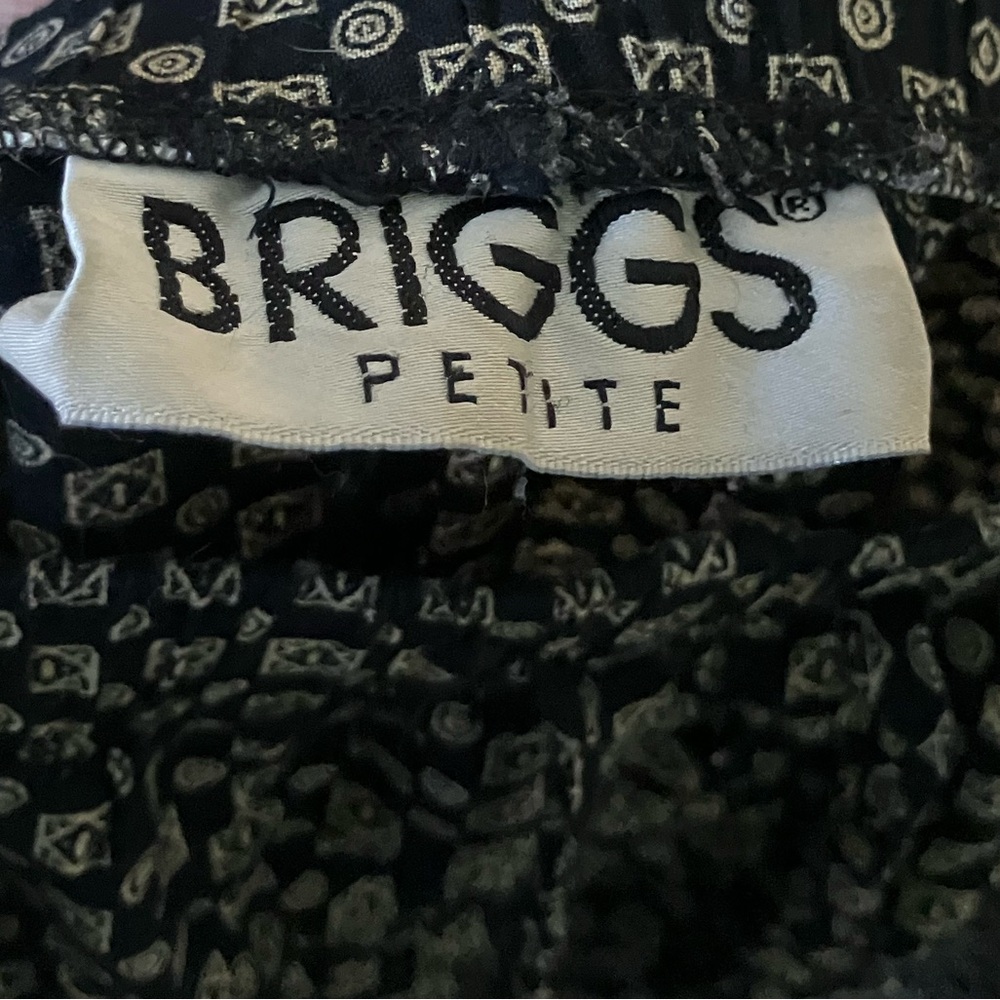 Patterned Black and Gray Women's Pants - Picture 3 of 3